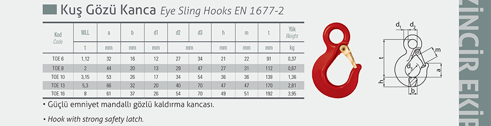 Kuş Gözü Kanca Grade 80